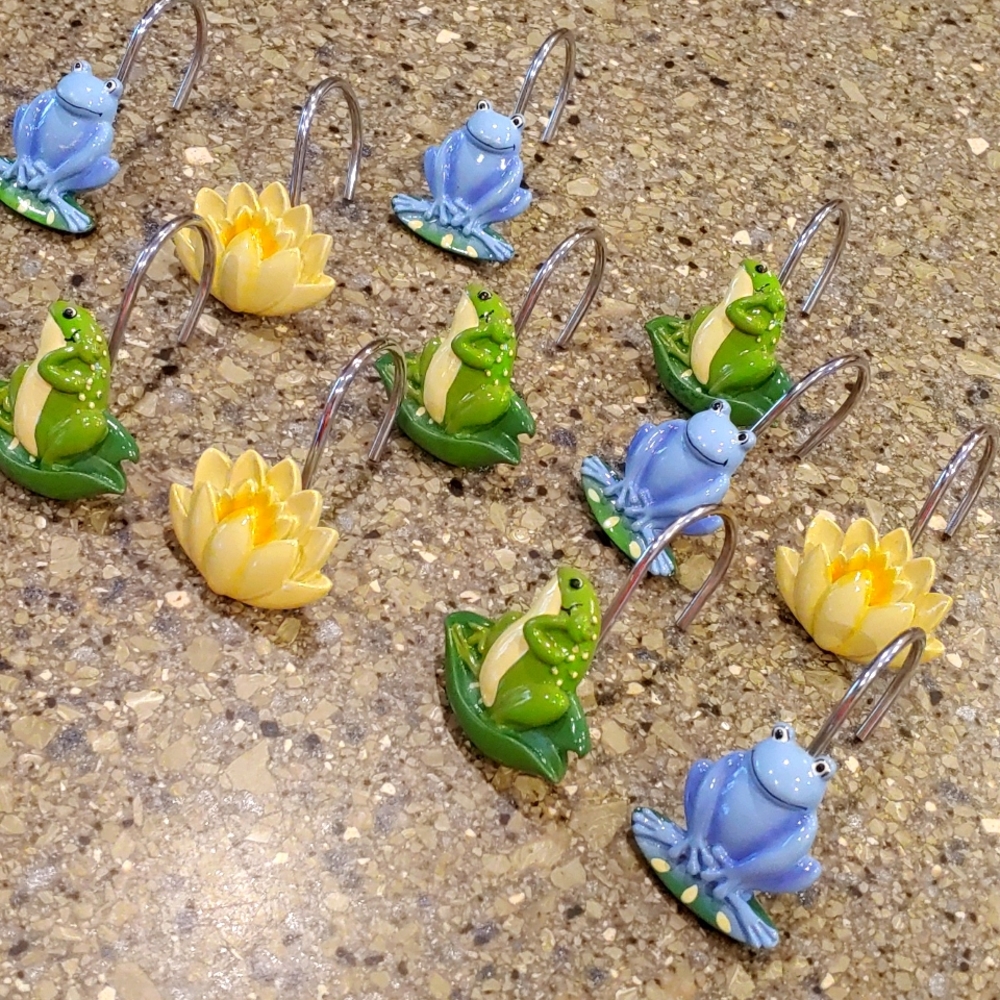 Frog Shower Hooks